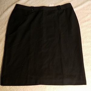 New Label Be Black Lined 30" Long Skirt Size 20